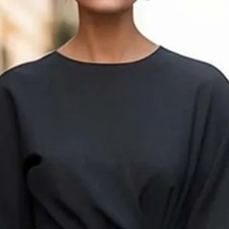 Plus Size Women's Elegant  Mid-Sleeve Maxi Dress