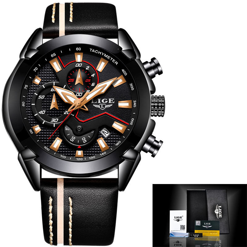 Men's Multifunction Night Light Watch