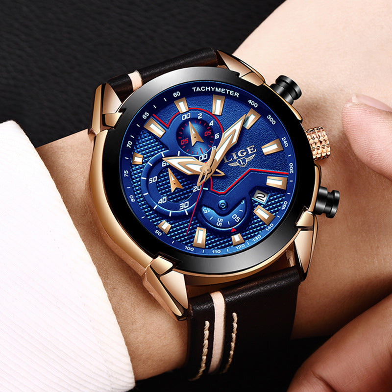 Men's Multifunction Night Light Watch