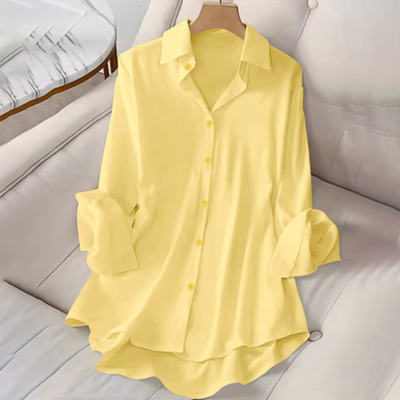 Plus Size Women's Casual Long Sleeve Shirt
