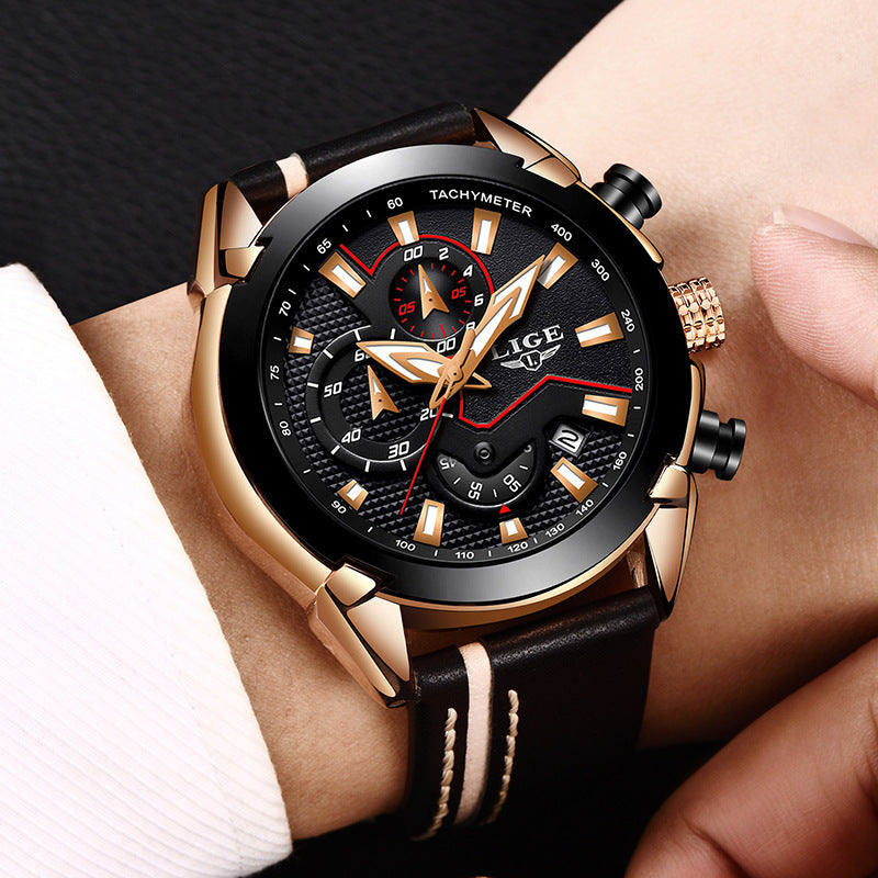 Men's Multifunction Night Light Watch