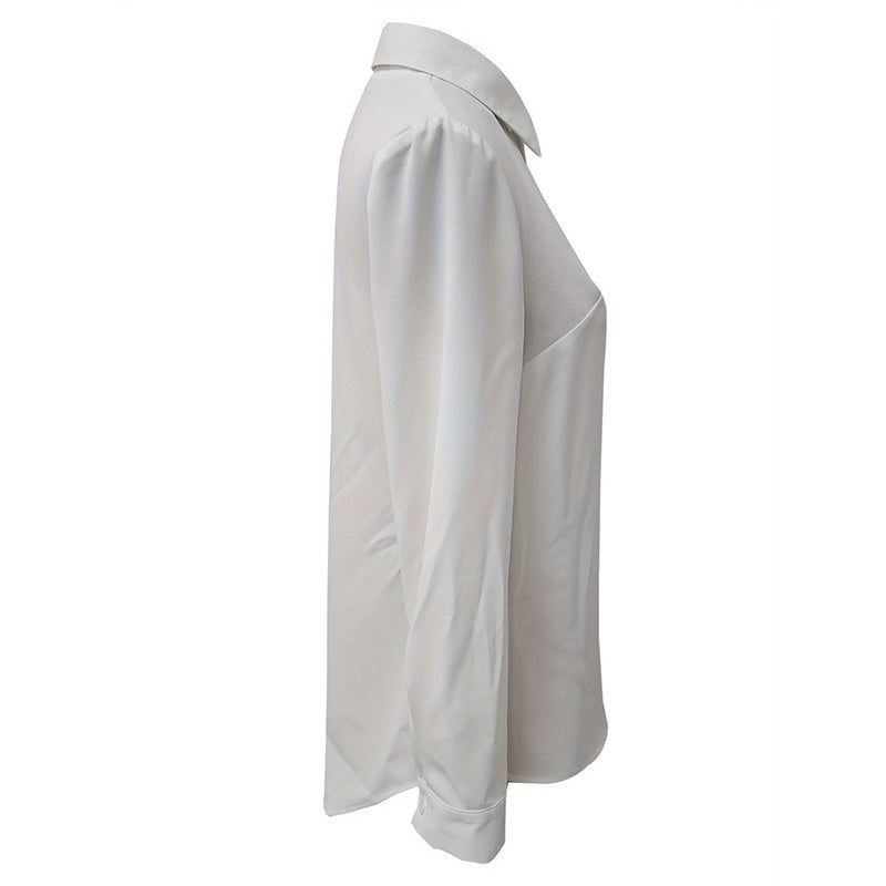 Plus Size Women's Casual Long Sleeve Shirt