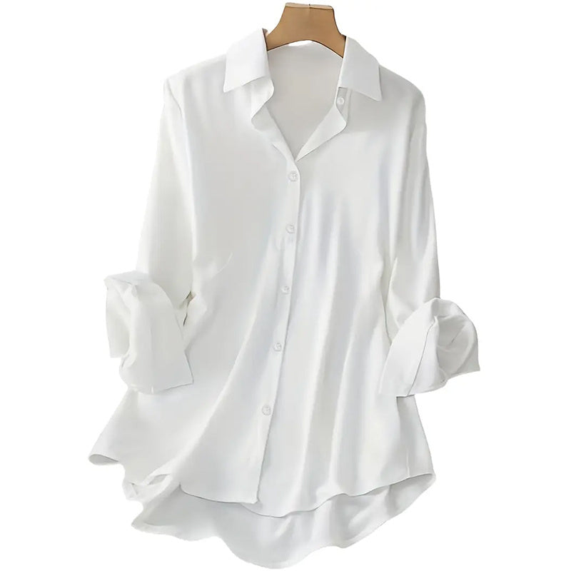 Plus Size Women's Casual Long Sleeve Shirt