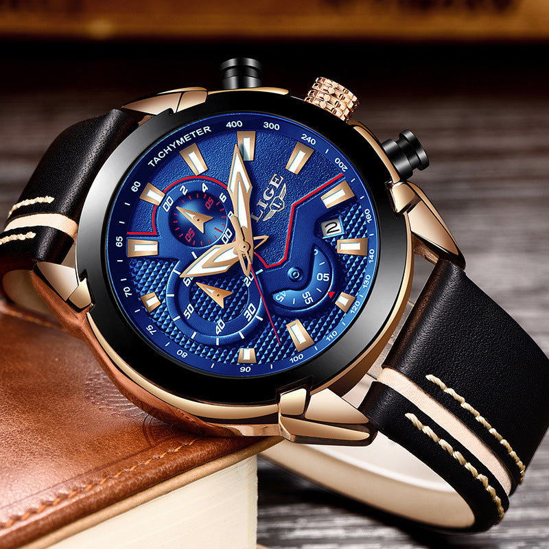 Men's Multifunction Night Light Watch