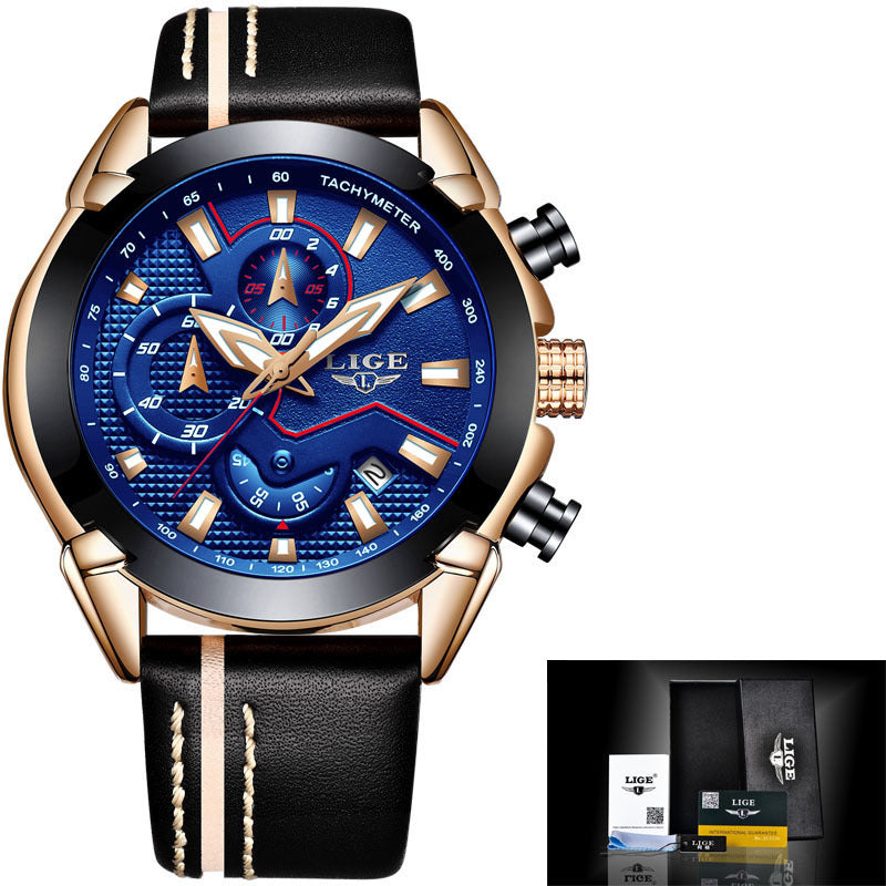 Men's Multifunction Night Light Watch