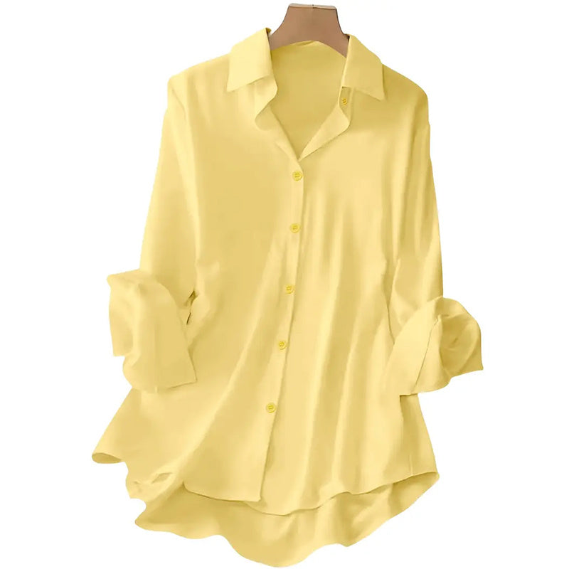 Plus Size Women's Casual Long Sleeve Shirt