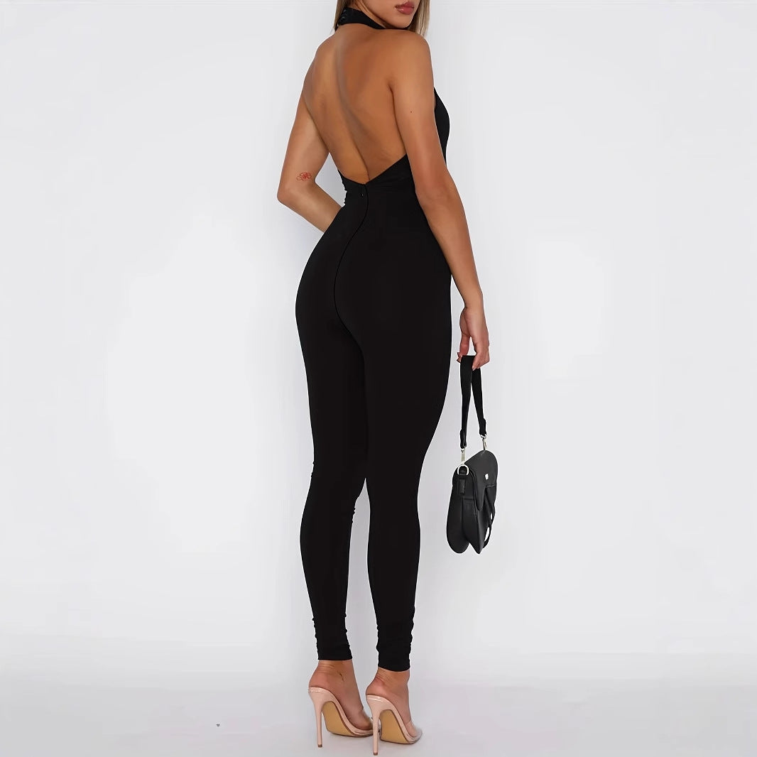 Women's Backless Sexy Slim-fit Jumpsuit