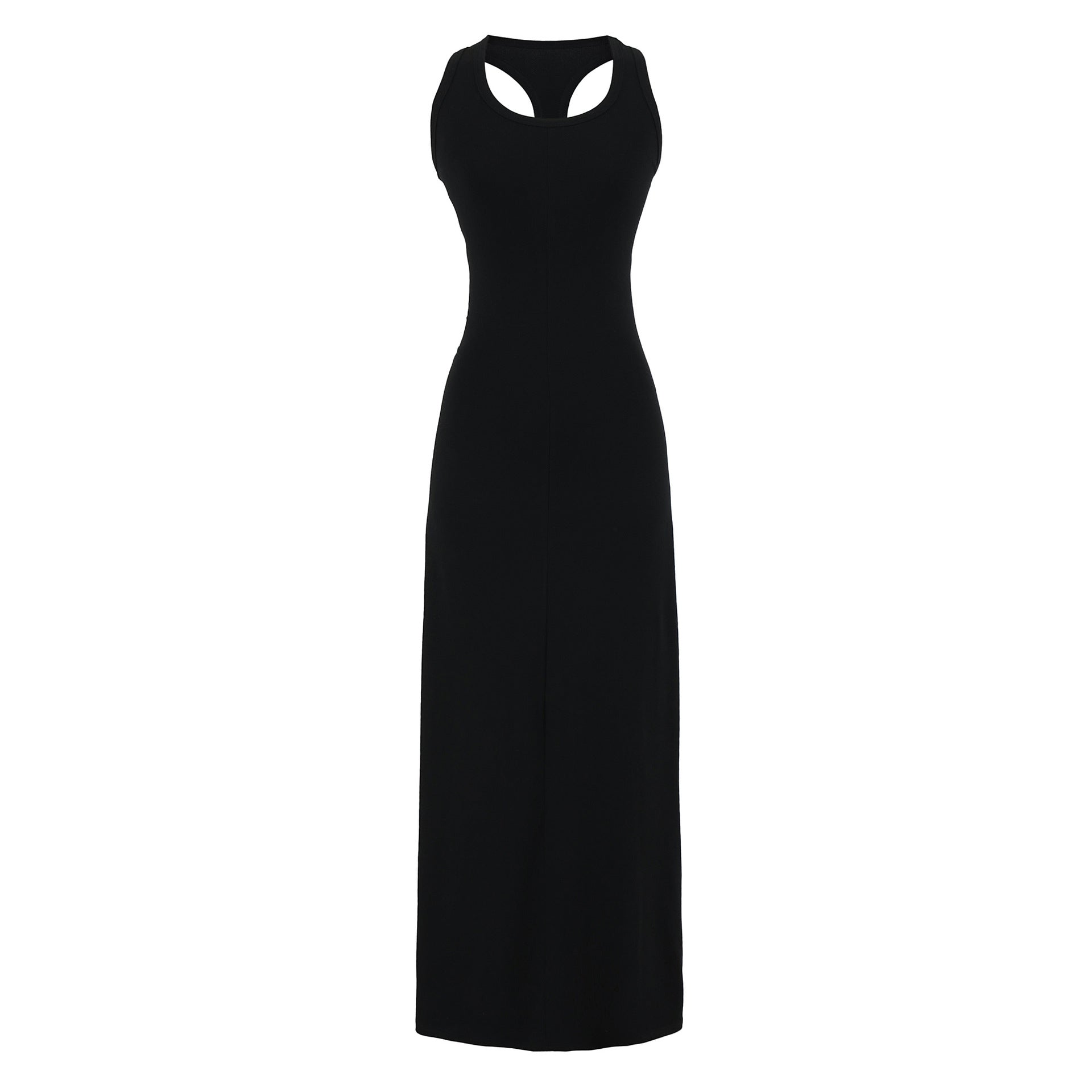 Sexy Wear V-neck Slim-fit I-shape Vest Dress