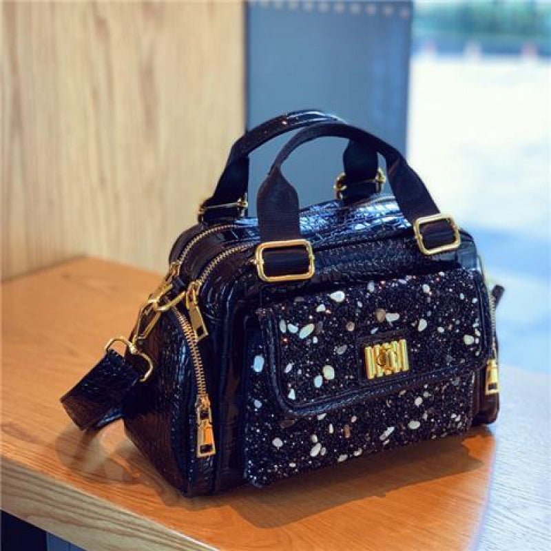 Large Capacity Versatile Portable Shoulder Bag Diamond Casual Women Bag
