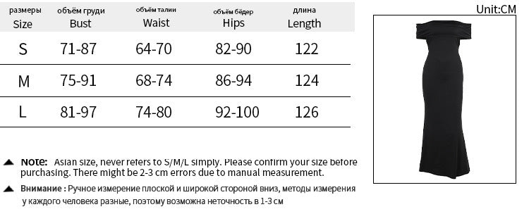 Elegant Sexy Backless Off-shoulder Dress Women