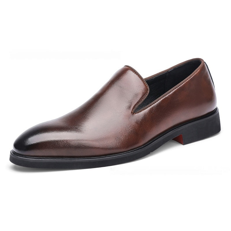 British Style Polished Pointed Leather Shoes