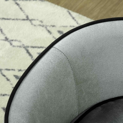 Dog Sofa Pet Chair, Kitten Bed Couch Wooden Frame, Removable Cushion -Grey